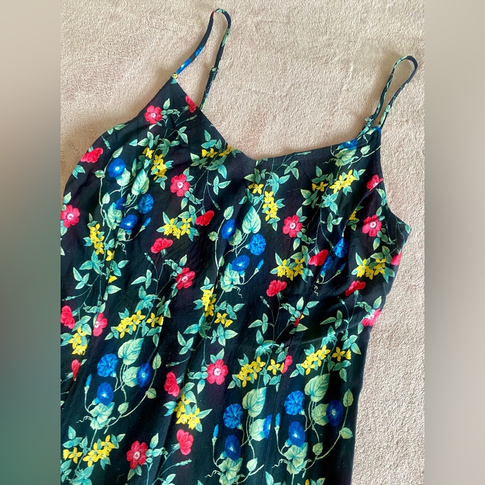 Bright Floral Midi Dress